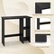 Costway Small Computer Desk with Storage Modern Writing Desk with Adjustable Shelf White/Black